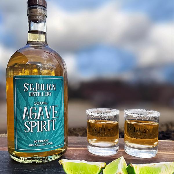 Image of Agave Spirits with limes.