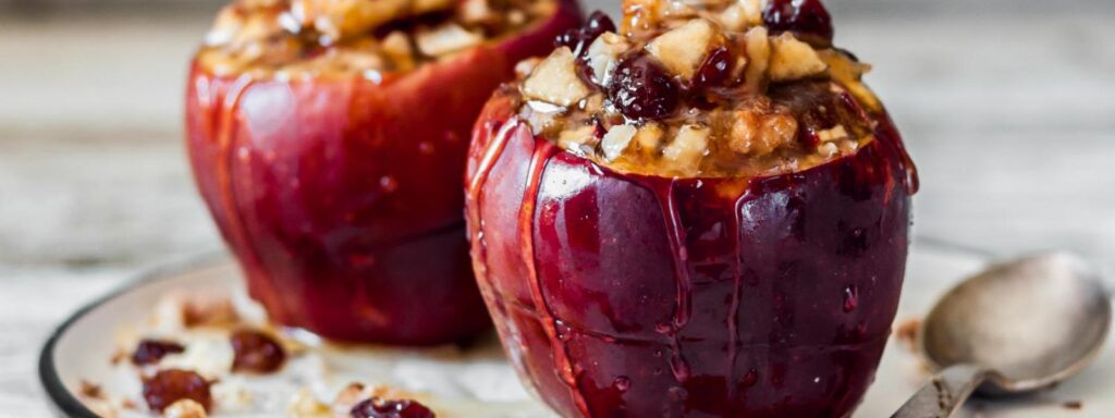 White Wine Baked Apples