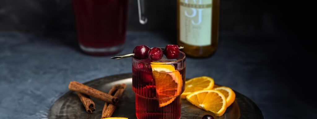 Cranberry Cinnamon Wine Spritzer