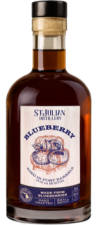Blueberry Brandy Aged in Port Barrels