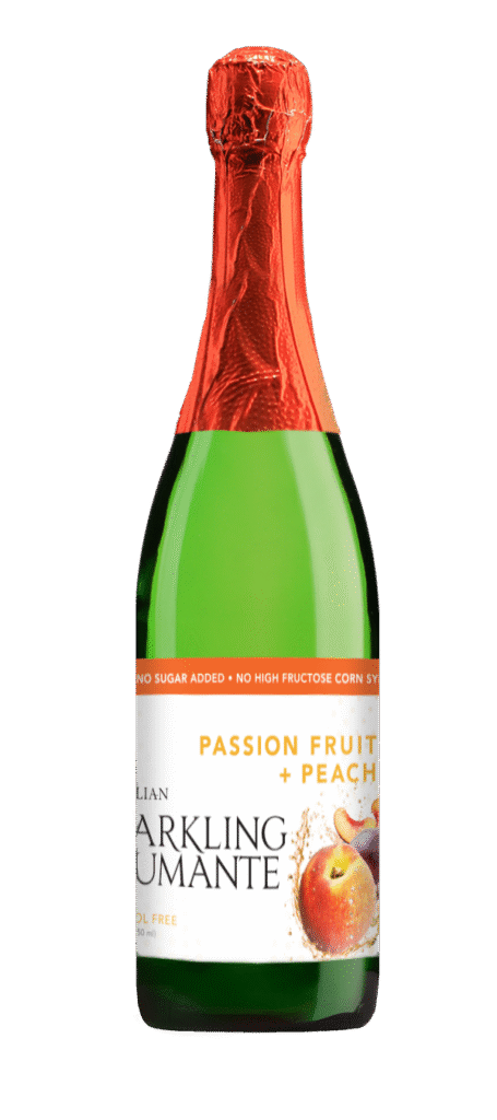 Sparkling Passion Fruit Peach Juice