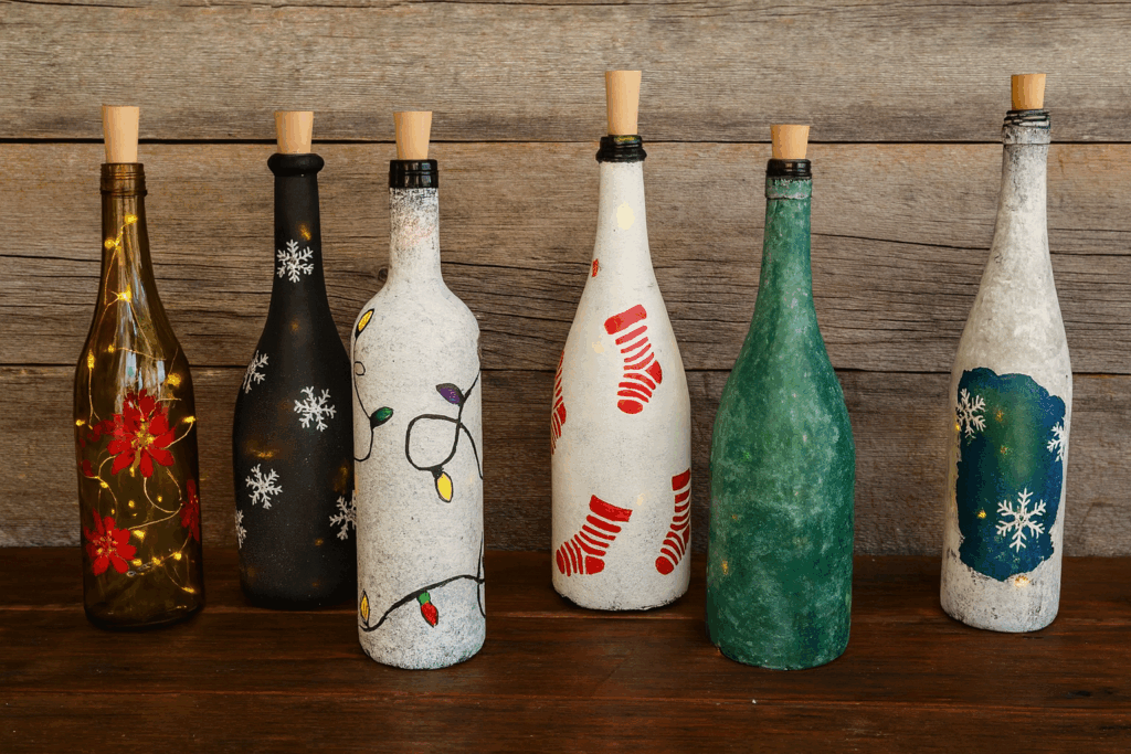 Paint on Wine Bottles Craft