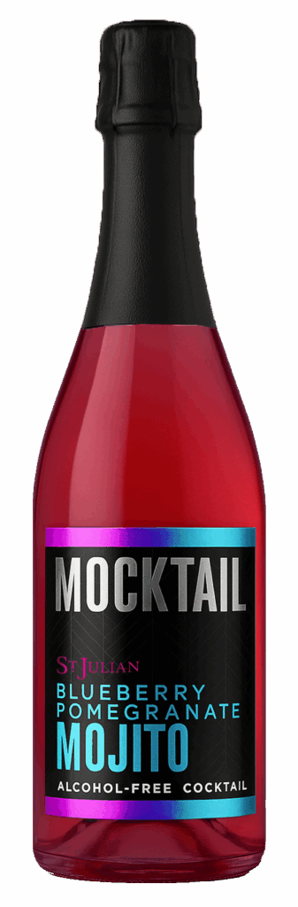 Blueberry Pomegranate Mojito Mocktail