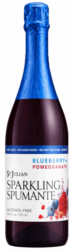 Sparkling Pomegranate Blueberry Juice