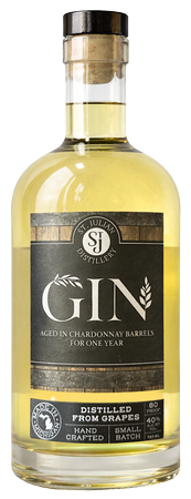 Gin Aged in Chardonnay Barrels