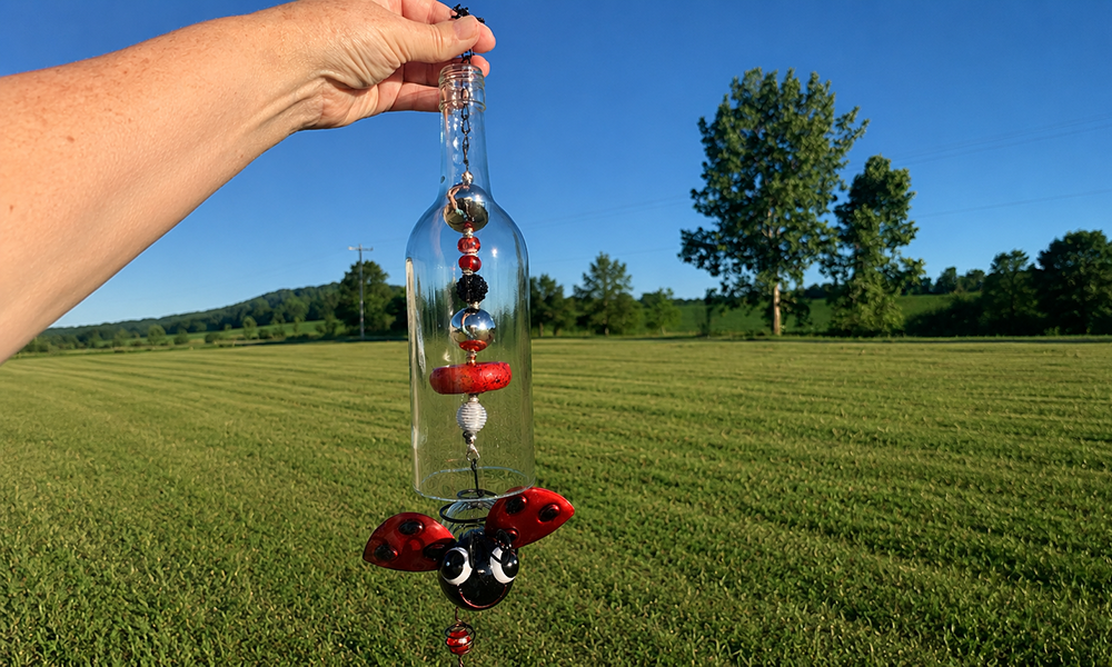 Wine Bottle Wind Chime