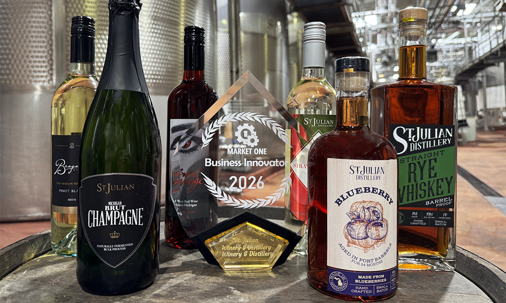 St. Julian Winery & Distillery Named 2026 Business Innovator of the Year by Market One