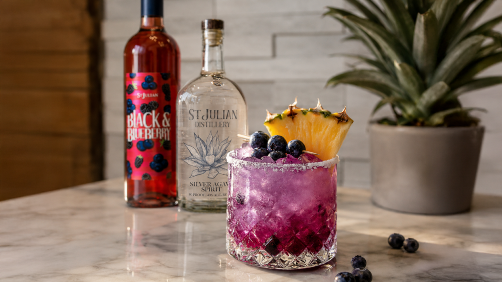 Black & Blueberry Pineapple Margarita