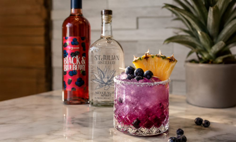 Black & Blueberry Pineapple Margarita