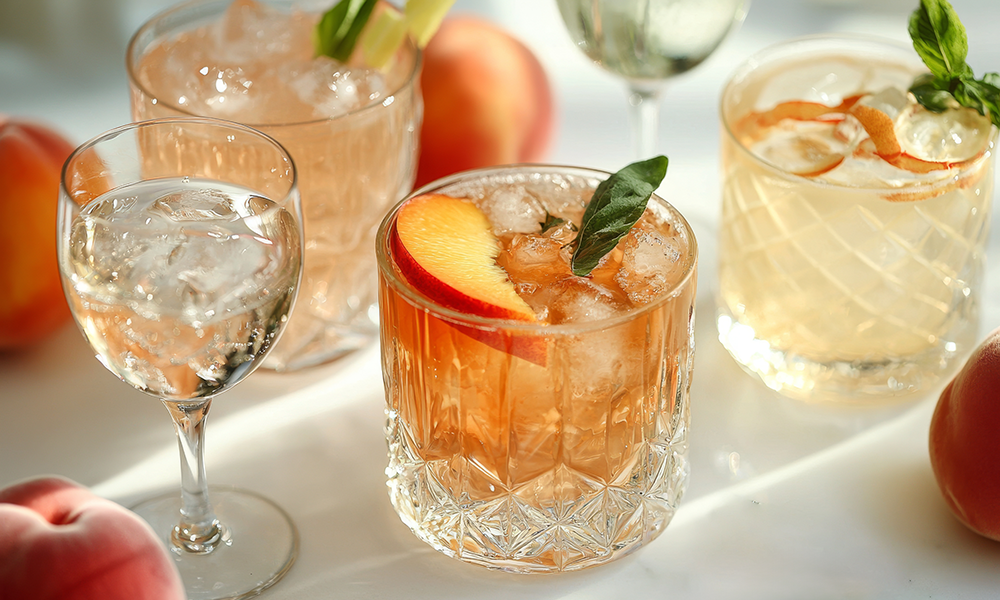 Peach Cocktail Showcase