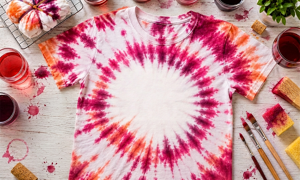 Wine & Tie Dye Workshop