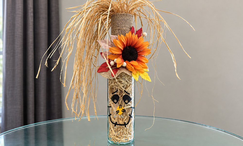 Scarecrow Wine Bottle Craft