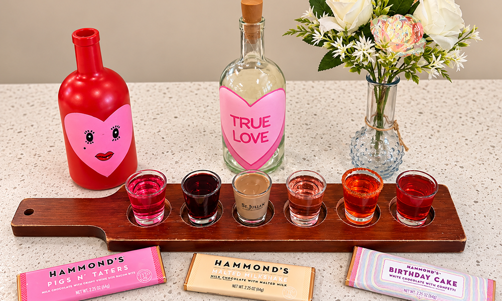 Sweetest Day Cocktail Flight